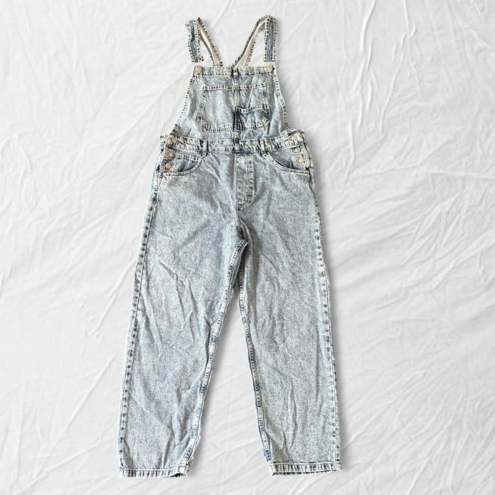 Free People blue denim overalls - Picture 8 of 8